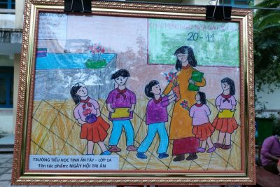 Hội thi vẽ tranh với chủ đề “Tri ân” Chào mừng 40 năm ngày Nhà giáo Việt Nam 20/11/1982-20/11/2022